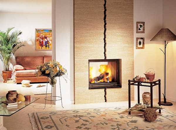 unique fireplace wall design