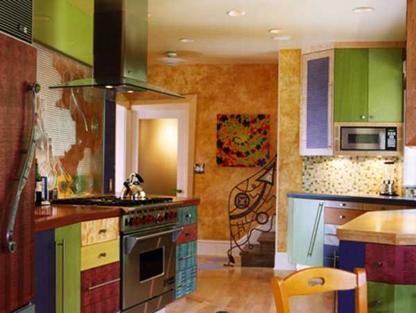colorful kitchen design
