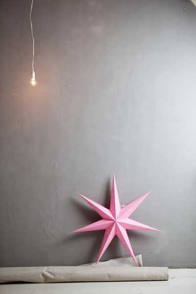 Christmas star made of paper
