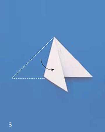 folding paper for the production of snowflakes decorations