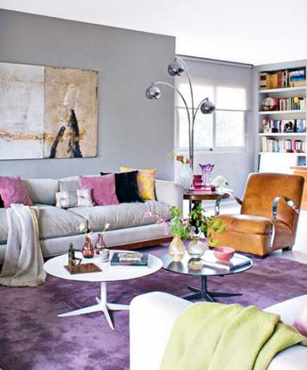 Gorgeous Interior Decorating Ideas Beautifying Homes with Purple Color