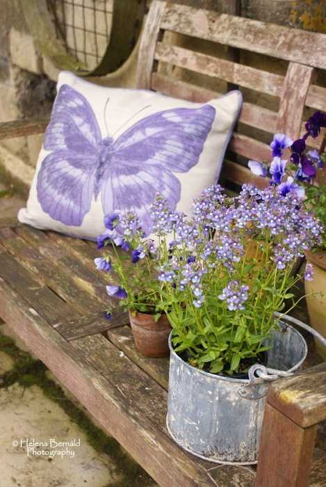 purple mural and sofa upholstery fabric