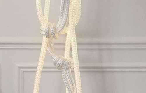  modern pendant lamp with white rope 