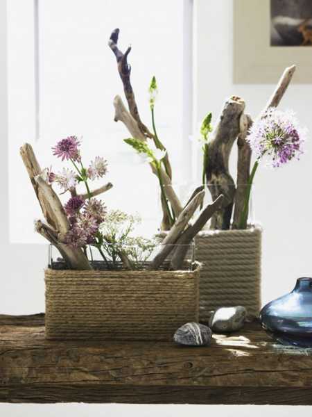  storage baskets and containers with jute rope 