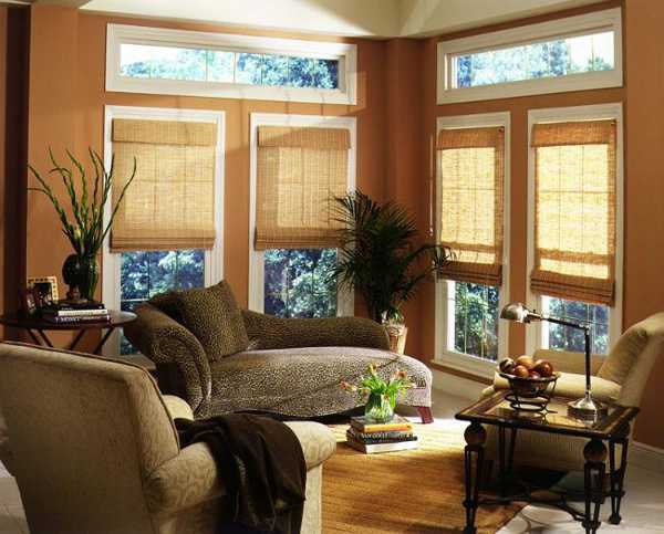 home decorating with bamboo blinds