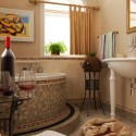 mosaic bathroom design in a Mediterranean style