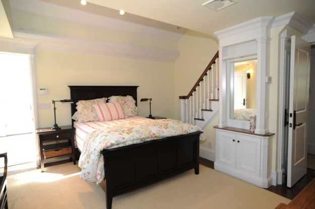 wooden bed in traditional style