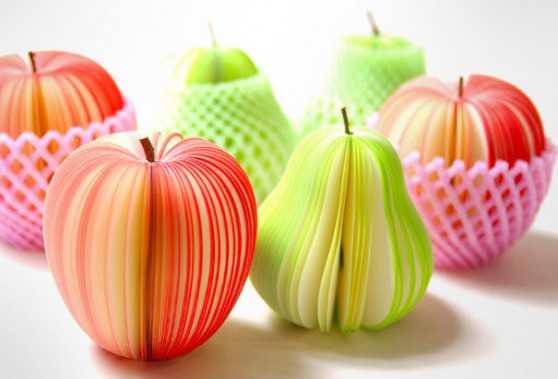 apple and pear notepads 
