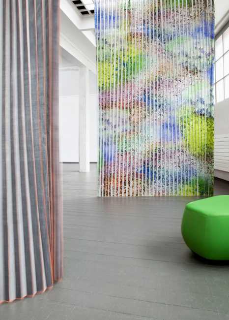  pleated fabrics with floral patterns for home decoration 