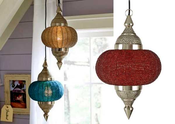 unique lamps, handmade lanterns Indian style
