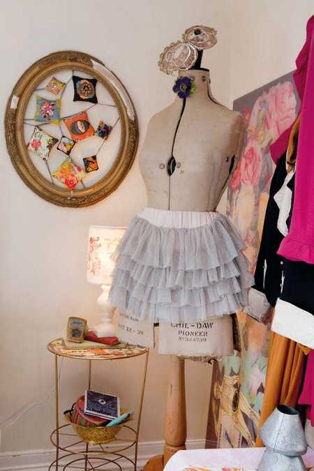 vintage dresses and photographs for Wall Decor