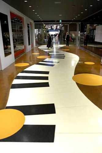 Piano floor decor
