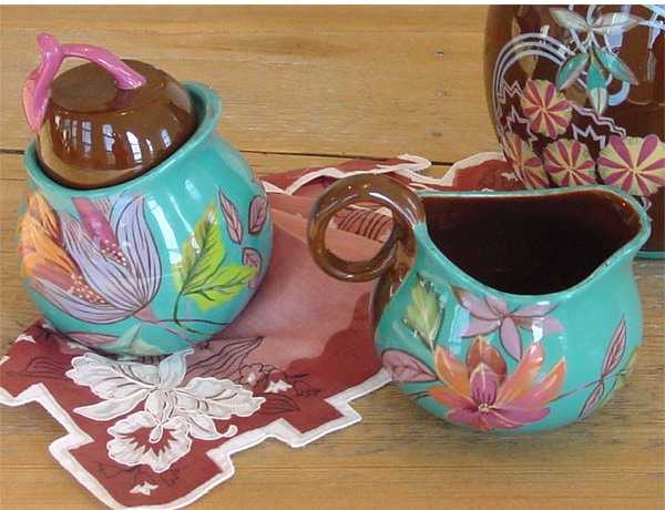 tea with floral patterns Set
