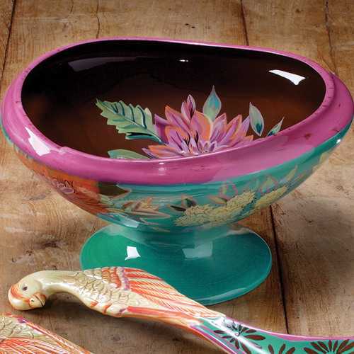 ceramic vase and spoon shaped like birds