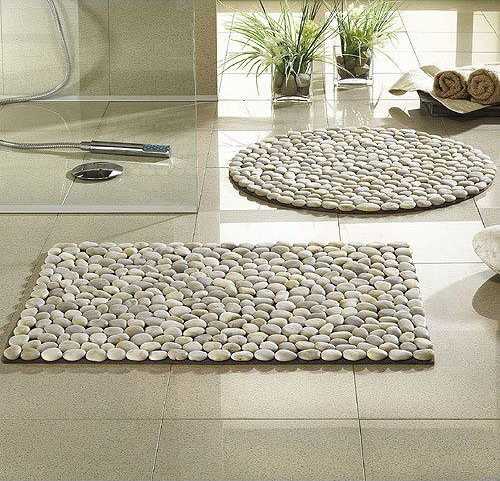  pebble floor mats in various forms 