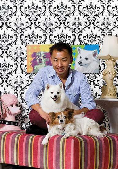 designer pillows with animal pictures
