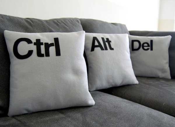 keyboard buttons inspired pillows