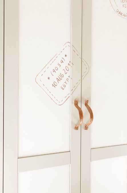  visa sticker on cabinet doors 