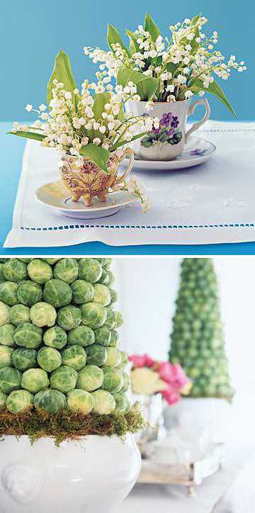 unusual centerpiece for spring table decoration