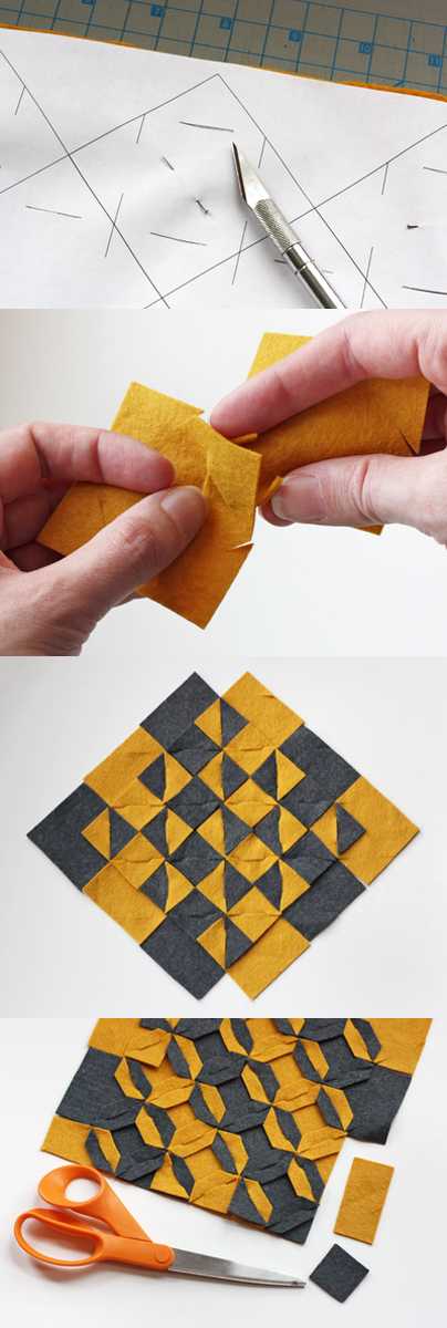 Origami fabric placemats