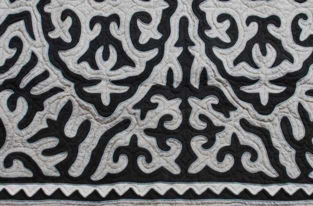 carpet in black and white