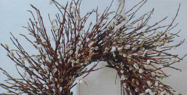 Wreath of spring branches