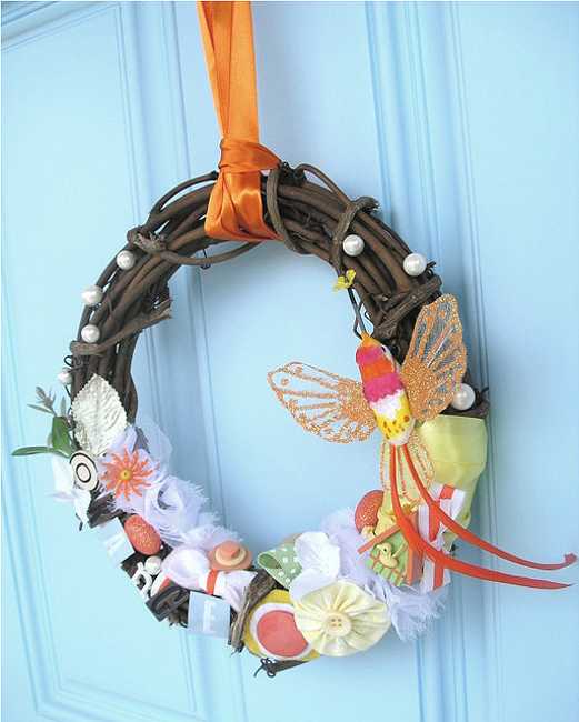 Spring wreath with butterflies Jewellery