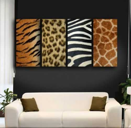 wall decorations with animal prints