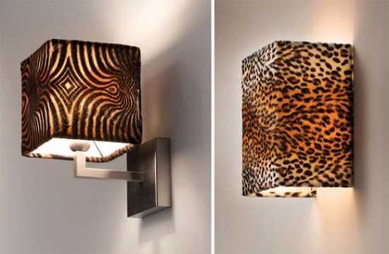 lampshades with animal prints