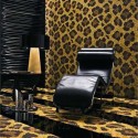 floor carpet and wall decoration with animal prints