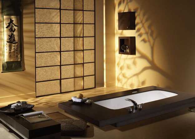modern bathroom decorating ideas in the Japanese style