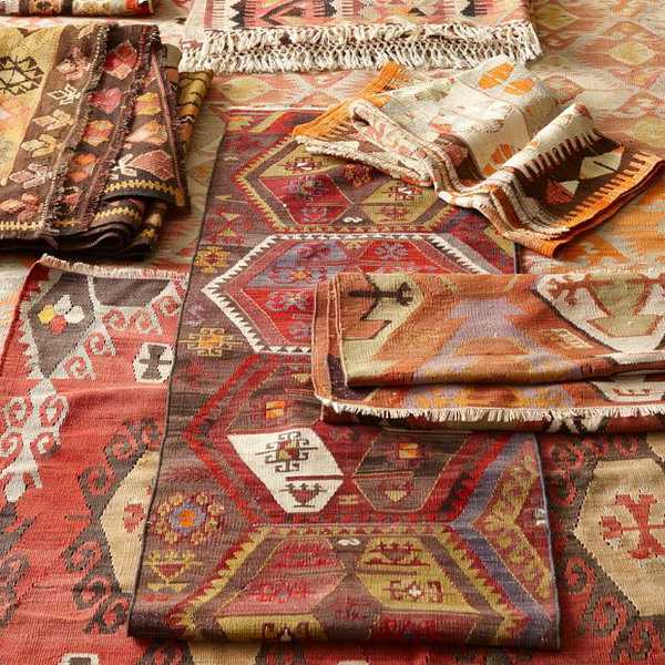 kilim carpets and decorative fabrics