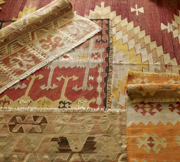 ethnic interior design with Turkish carpets