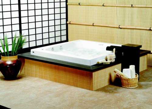 built in floor Bath