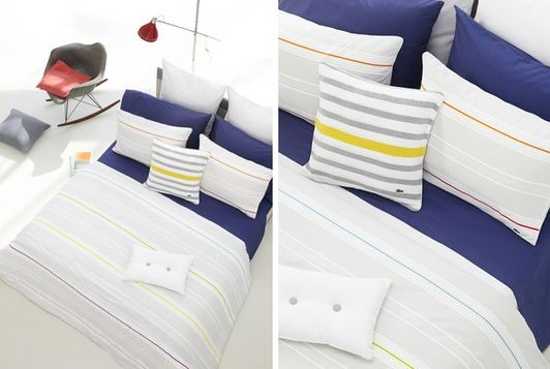 White and Blue Bedding Set