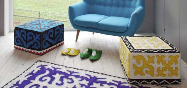 home accessories carpets stools with felt materials 