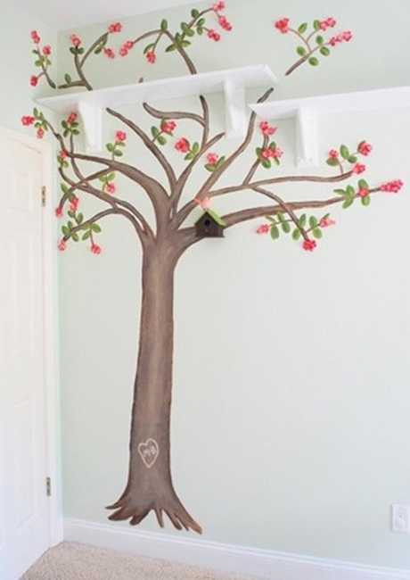 tree painting on the wall