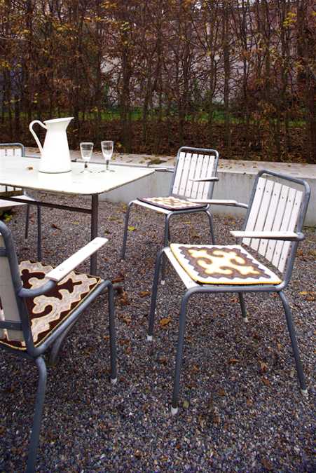 outdoor cushions made from wool felt