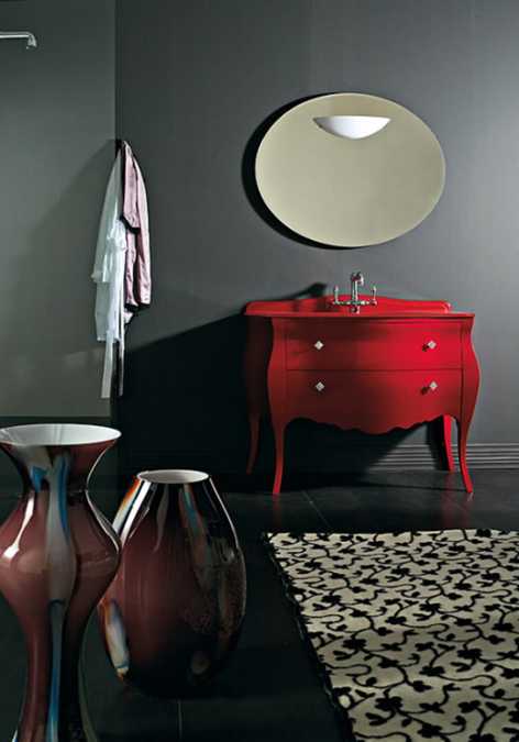 red paint for furniture decoration