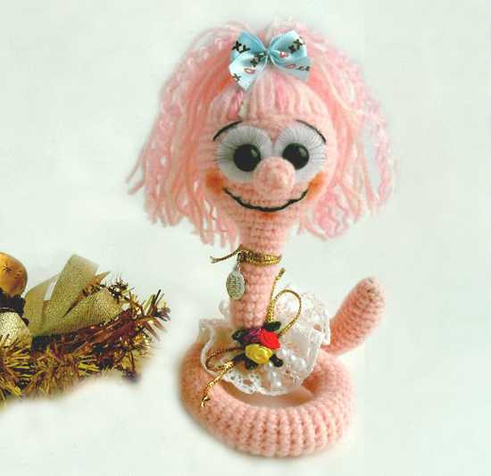  pink snakes , craft ideas 