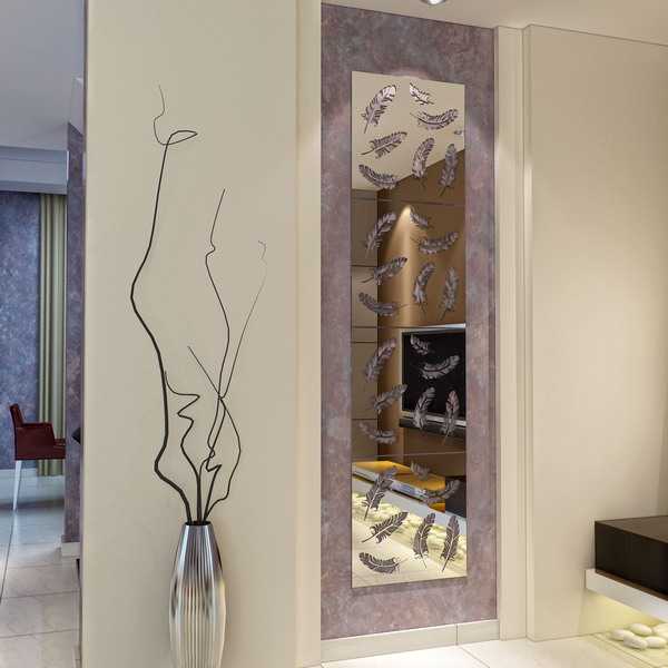 Wall Mirror interior design mirrored disks (1)
