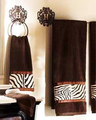 bathroom decoration with Zebra Prints