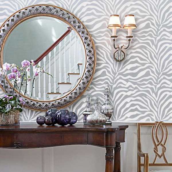 modern wallpaper pattern with zebra stripes