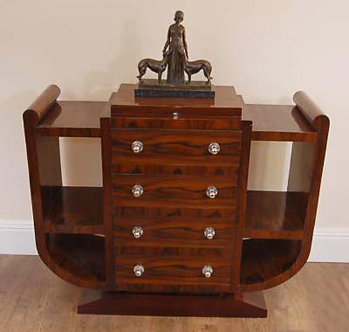 Art Deco furniture, wooden cabinet