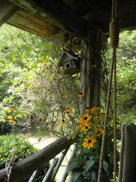 handmade wooden birdhouse