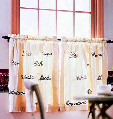 Light kitchen curtains