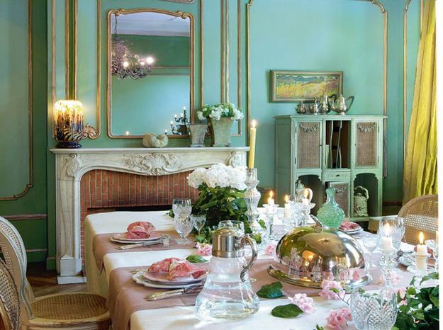 modern dining room decorating ideas in French style
