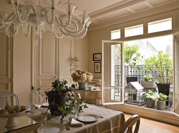 modern dining room decorating ideas in French style