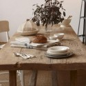 Wooden furniture for modern dining room decoration on French Alpine and rustic styles