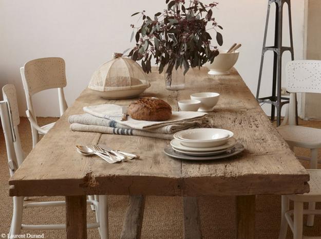 Wooden furniture for modern dining room decoration on French Alpine and rustic styles 